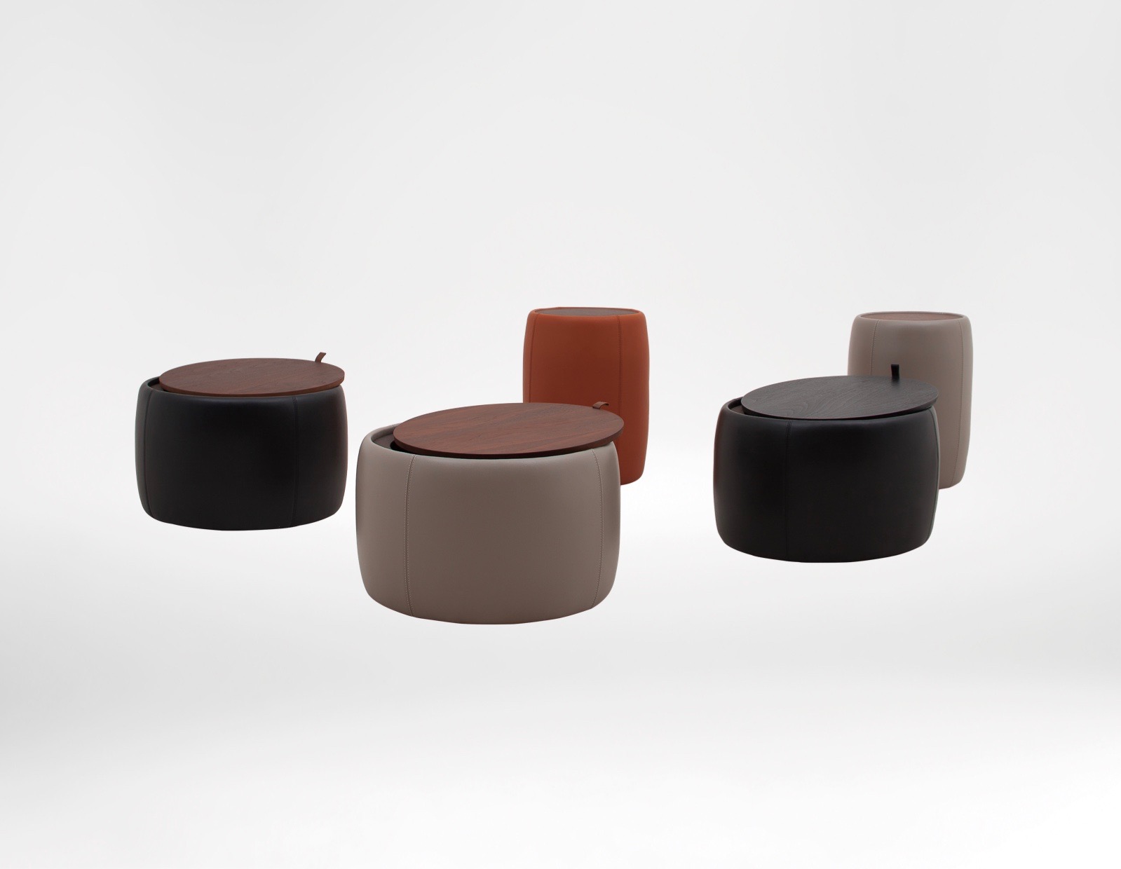 Drum ottoman on sale